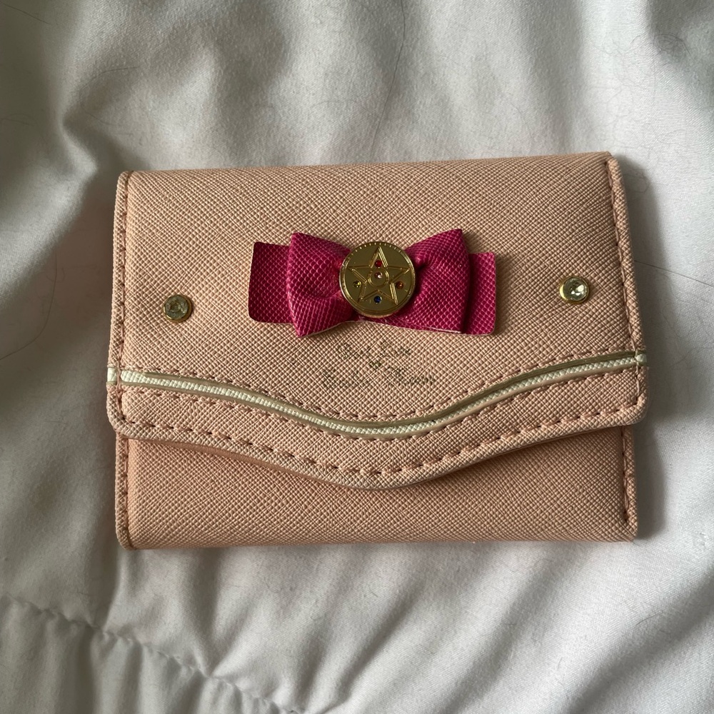 Cute Kawaii Pink Lolita Sailor Moon Anime Wallet With Bow